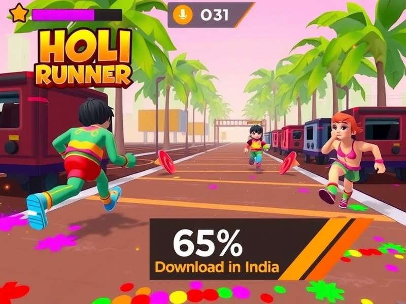 Holi Runner community event screenshot